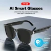 AI Smart Glasses , Language Translator Bluetooth Wireless Headphone AI Chat Smart Sunglasses Men Women